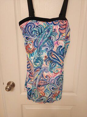 WOMEN PAISLEY CLASSIC SWIMSUIT DRESS / BRAND ROSEMARIE REID